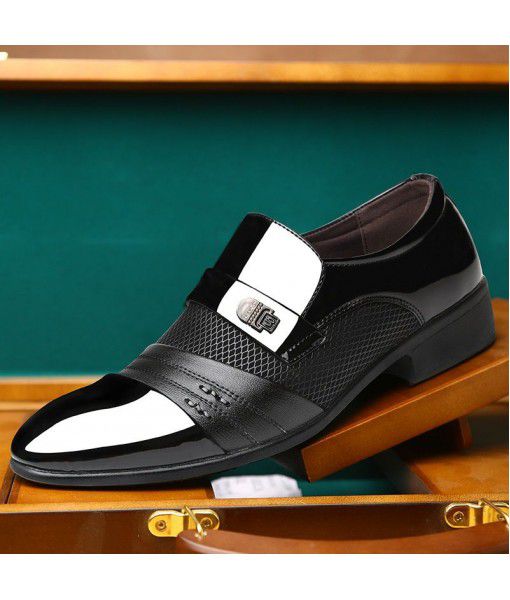 Leather shoes men's business casual shoes new large formal shoes in autumn and summer breathable cross border casual men's shoes