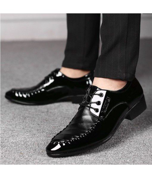 2020 spring new men's classic crocodile business leather shoes formal men's shoes European and American formal casual men's single shoes