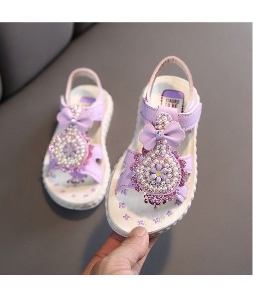 Girls' princess shoes 2020 summer new fashion children's Princess Soft Bottom magic stick girls' air sandals