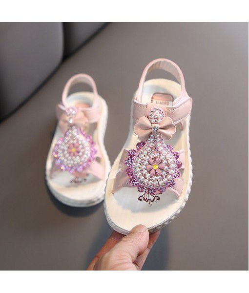 Girls' princess shoes 2020 summer new fashion children's Princess Soft Bottom magic stick girls' air sandals