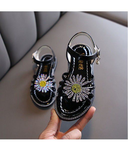 2020 summer new Korean children's shoes fashion Little Daisy Princess sandals little middle school girl Roman shoes children's sandals