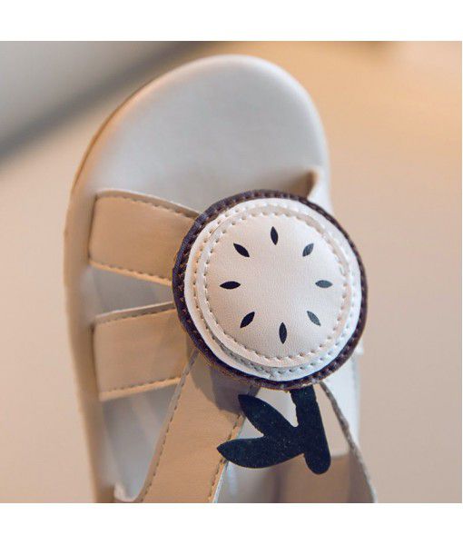 2020 summer new children's sandals lovely girls' shoes Korean fashion little children's princess shoes soft bottom beach shoes
