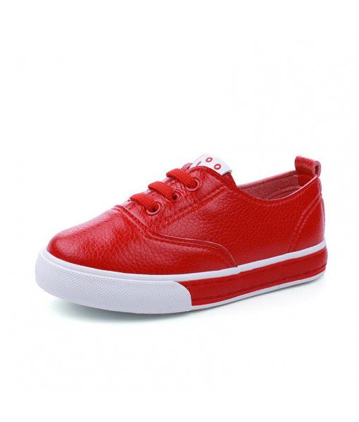 2020 new style children's breathable low top leather shoes trend solid color cotton casual shoes elastic toe shoes wholesale