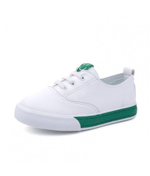 2020 new style children's breathable low top leather shoes trend solid color cotton casual shoes elastic toe shoes wholesale
