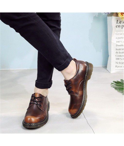 British 1461 casual Martin shoes men's low top short boots round head work clothes shoes retro colored shoes leather shoes