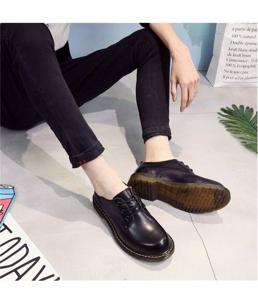 British 1461 casual Martin shoes men's low top short boots round head work clothes shoes retro colored shoes leather shoes