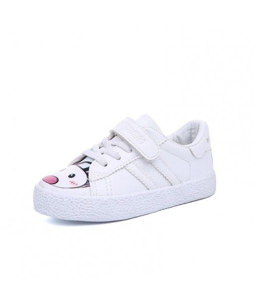 New Velcro rubber children's shoes, antiskid and wear-resistant rubber soles, women's white shoes, breathable, light, shock absorption, casual shoes