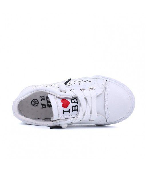 Rubber hollow low top girl's new air permeable casual shoes in spring 2020