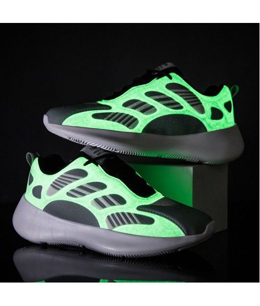 2020 spring new coco shoes 700 skeleton night light old dad shoes Korean Trend sports casual breathable men's shoes