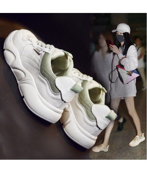 Shoes women's spring 2020 leather fashion small white shoes women's ins dad women's fashion shoes all kinds of casual single shoes women