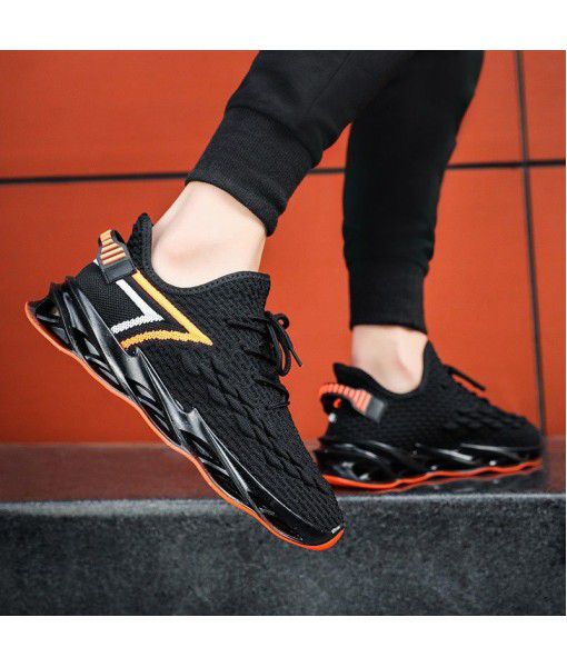 [combination] 2020 spring new style flying woven coconut sports leisure trend blade shoes Korean thick bottom men's shoes
