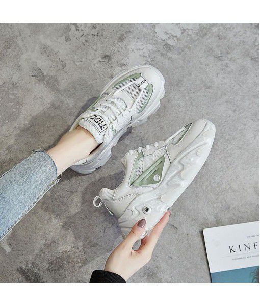 Shoes for women spring 2020ins dad fashion shoes for students to wear all kinds of leather small white shoes for leisure sports single shoes for women