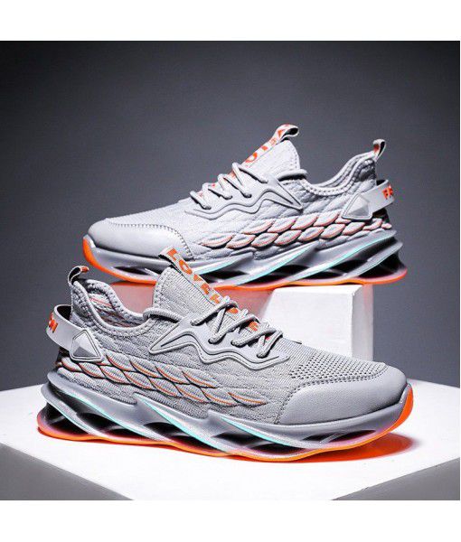 [combination] 2020 spring new style flying woven coconut sports leisure trend blade shoes Korean thick bottom men's shoes
