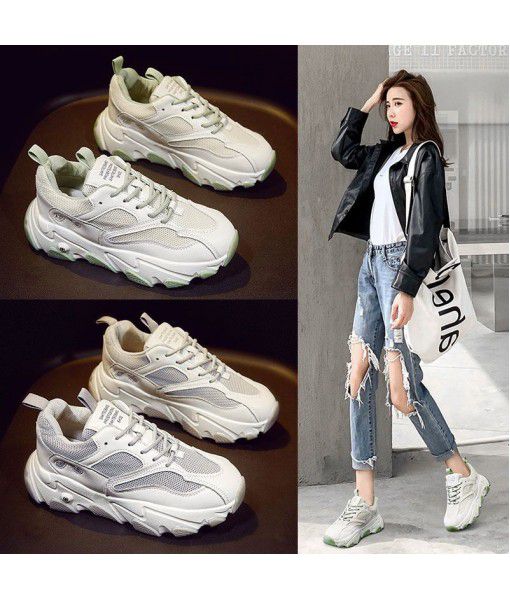 Film bottom Laoda shoes women 2020 new sports leisure leather small white shoes net red fashion single shoes fashion ins summer