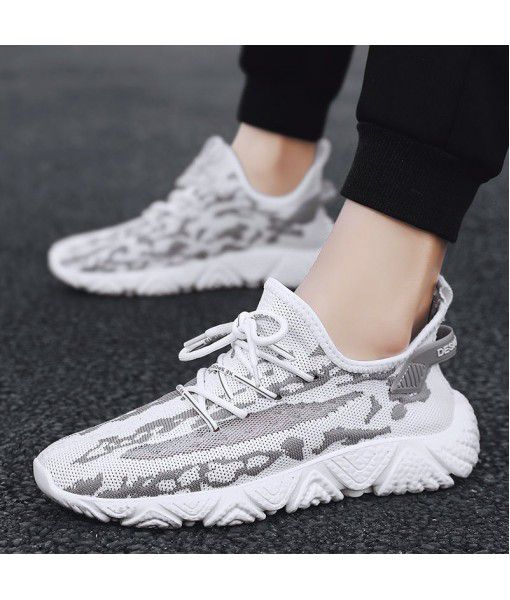[new fashion flying coconut shoes series] men's shoes summer 2020 light and breathable running shoes men's trend
