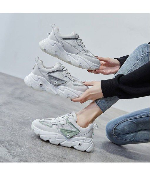 Shoes for women spring 2020ins dad fashion shoes for students to wear all kinds of leather small white shoes for leisure sports single shoes for women