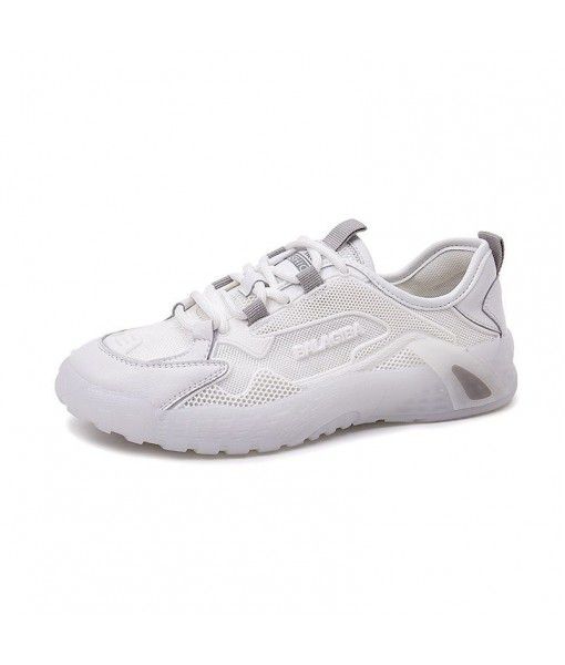 Leather sneakers women's running shoes in 2020 summer