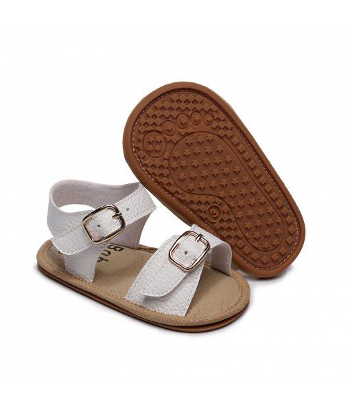 2022 new double button rubber soled fashion children's sandals baby toddlers