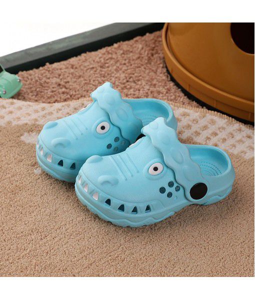 Children's slippers baby hole shoes new anti slip soft sole EVA male and female children wear Baotou indoor cool slippers
