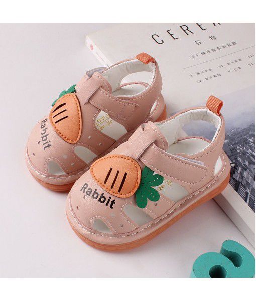 2021 summer new whistle children's sandals ox tendon bottom cartoon baby shoes baby shoes 2631