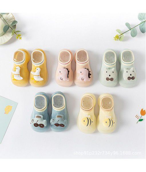 Baby walking shoes baby soft soled spring and summer children's indoor 0-1 years old 2 breathable autumn floor socks sandals