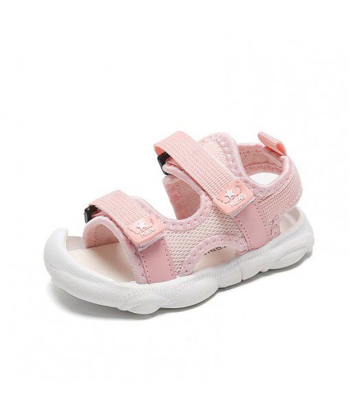 Children's sandals Baotou 2021 summer new boys' and girls' beach shoes toddler shoes baby shoes