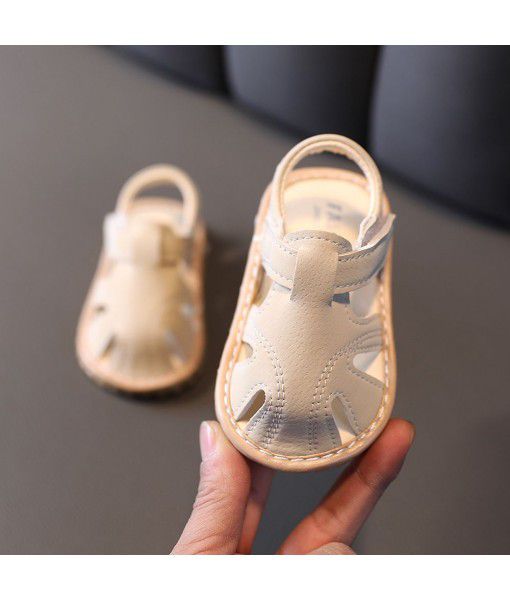 Baby sandals 2021 summer soft soled Baotou shoes for children 10 months infant toddler shoes for boys wholesale