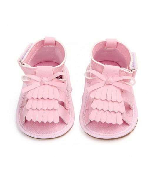 Foreign trade new baby new tassel sandals wholesale baby summer bow girls' walking shoes 0961