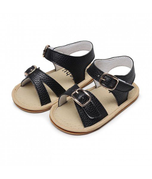 2022 new double button rubber soled fashion children's sandals baby toddlers