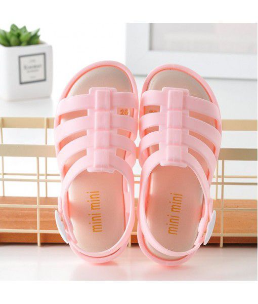 2021 new children's sandals miniminiii jelly children's shoes Roman shoes girls' summer princess shoes aged 2-5