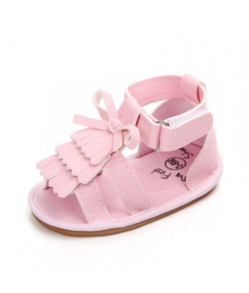 Foreign trade new baby new tassel sandals wholesale baby summer bow girls' walking shoes 0961