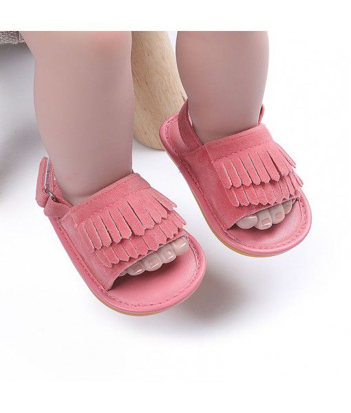 Summer tassel female baby sandals summer rubber soled shoes summer sandals baby shoes baby shoes sandals toddler shoes