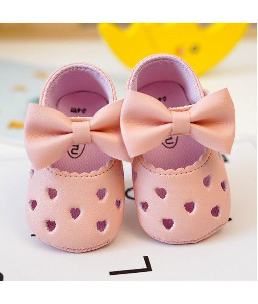 Sika rabbit spring and summer baby shoes female baby princess shoes soft soled non slip walking shoes hollow sandals in summer