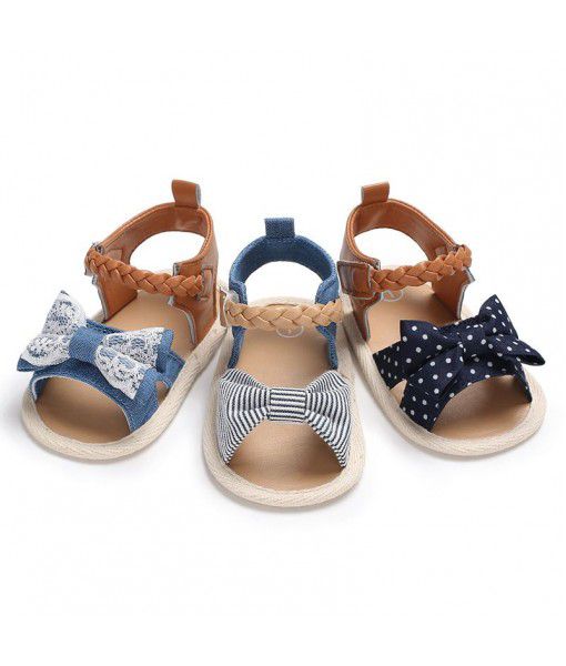Haishenyue summer 0-1 year old baby sandals soft soled baby walking shoes