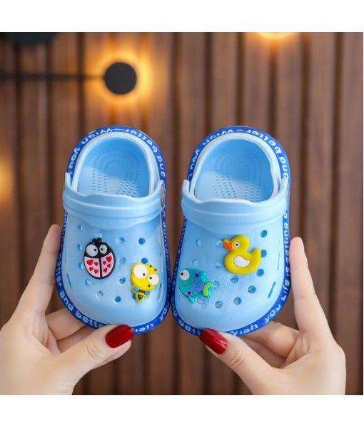 Children's slippers summer girl lovely princess indoor soft bottom non slip boys' baby household Baotou sandals
