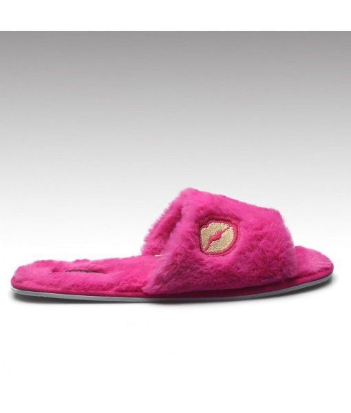 latest style open toe faux fur home indoor winter women slippers